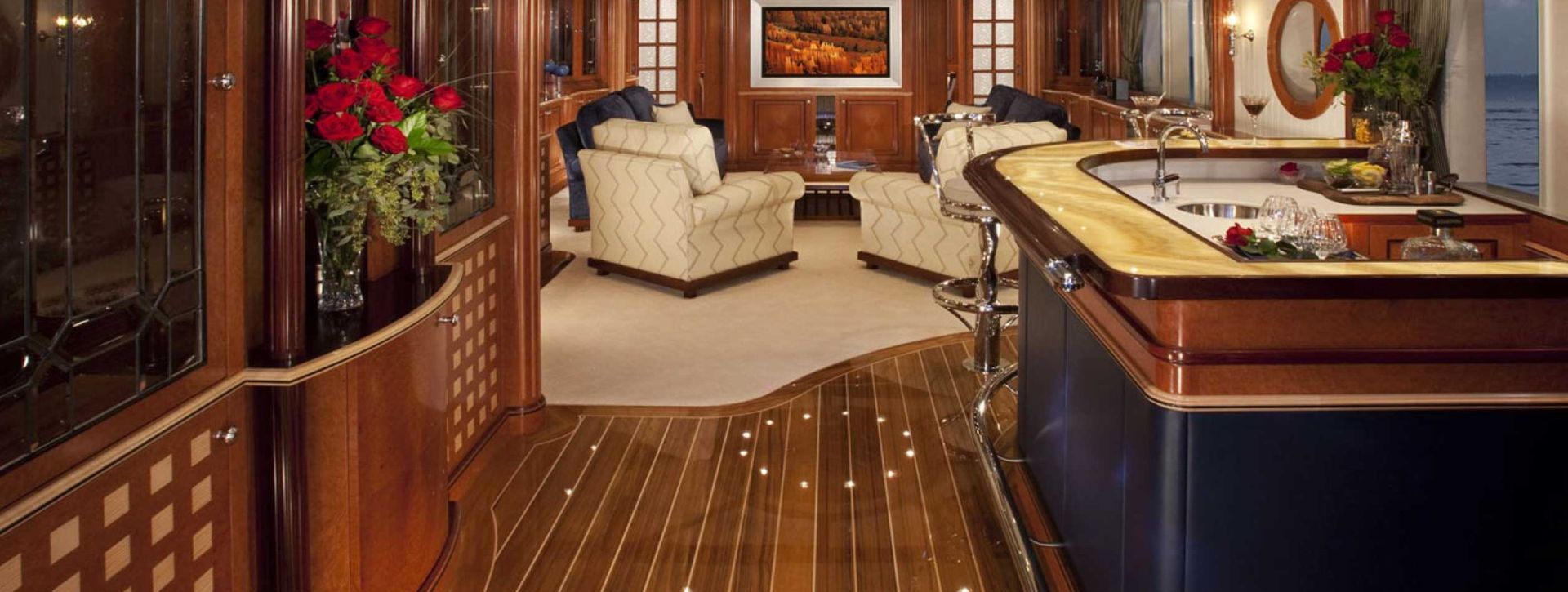 Yacht Interior Flooring Photo