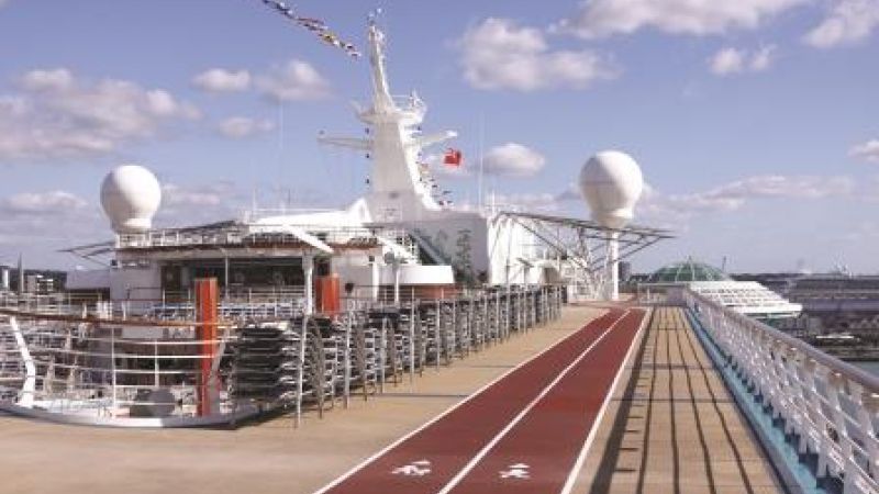 Cruiseship Composite Upper Deck Photo or faux teak