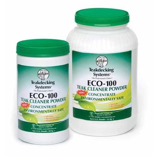 Photo of ECO-100 Teak Cleaner Powder in two sizes